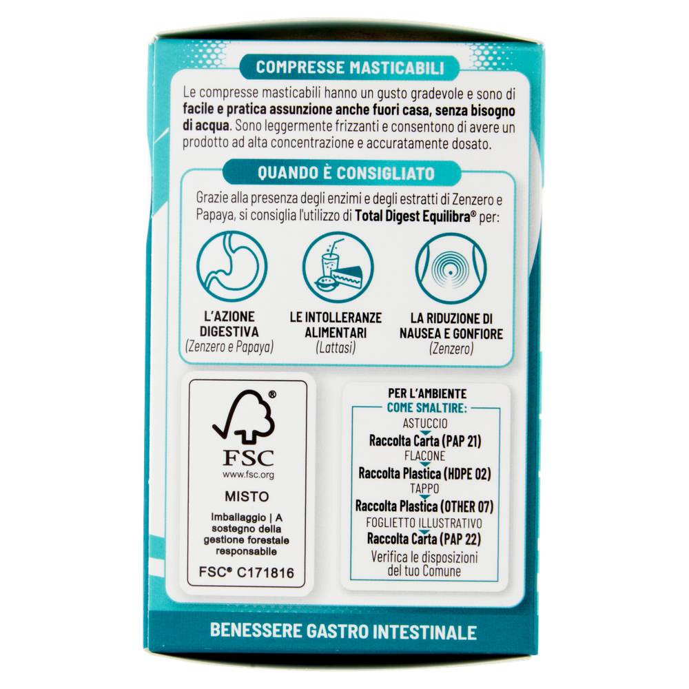 Equilibra Total Digest Doppia Azione 20 Compresse Masticabili 20 G - Foto 2