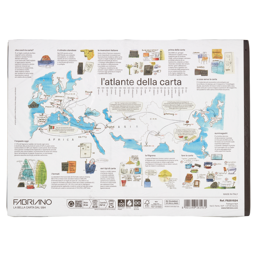 Blocco Carta Colore Formato 24x33 Fabriano - Foto 3