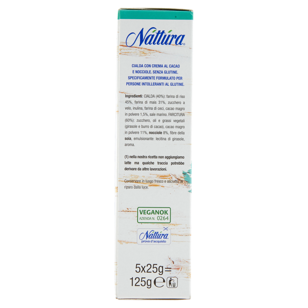 Nattura Cannolo Crunch Con Crema Cacao E Nocciole Senza Glutine 5x25g - Foto 2