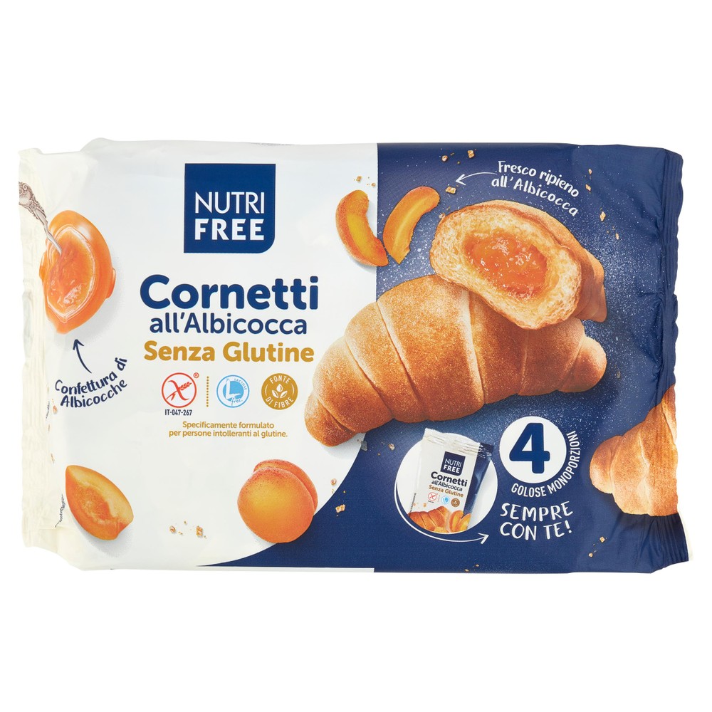 Cornetti Albicocca Senza Glutine Nutri Free - Foto 1