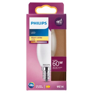 Lampadina A Led Candela 60w Attacco E14 Luce Fredda Philips - Foto 1