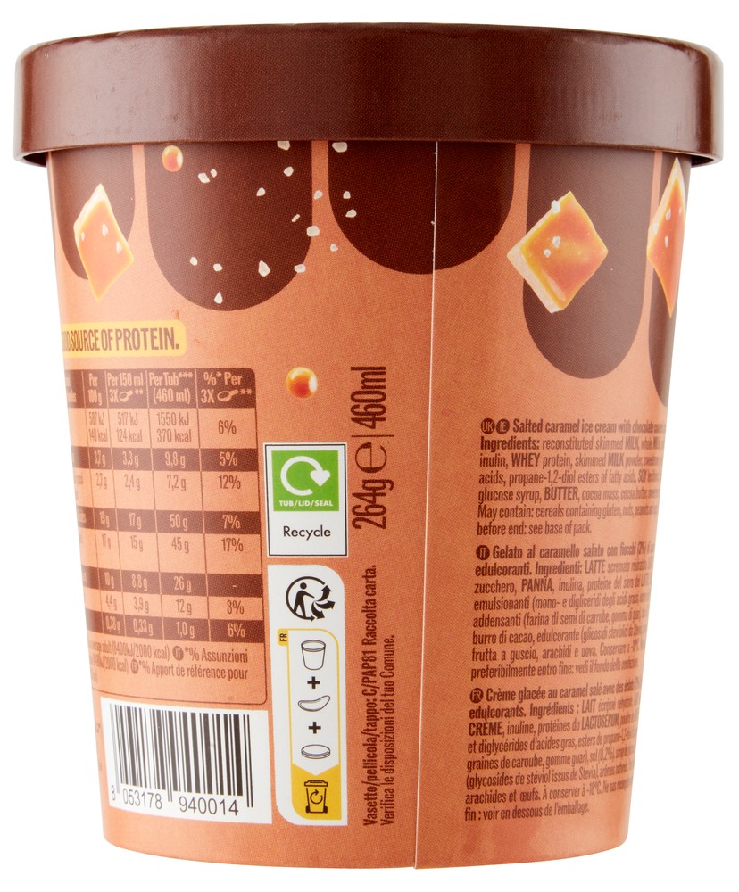 Gelato Al Caramello Salato Con Fiocchi Di Caramello Lec - Foto 3