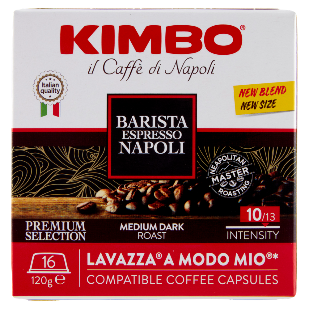 Caffè Barista Espresso Napoli Capsule Per Lavazza 16pz Kimbo - Foto 3