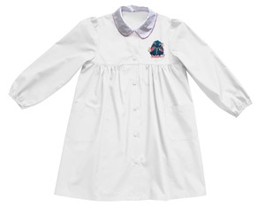 Grembiule Scuola Bambina 9 Anni Bianco - Foto 1