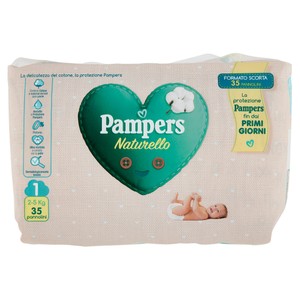 Pannolini New Born Naturello, Taglia 1 (2,5 Kg) Pampers
