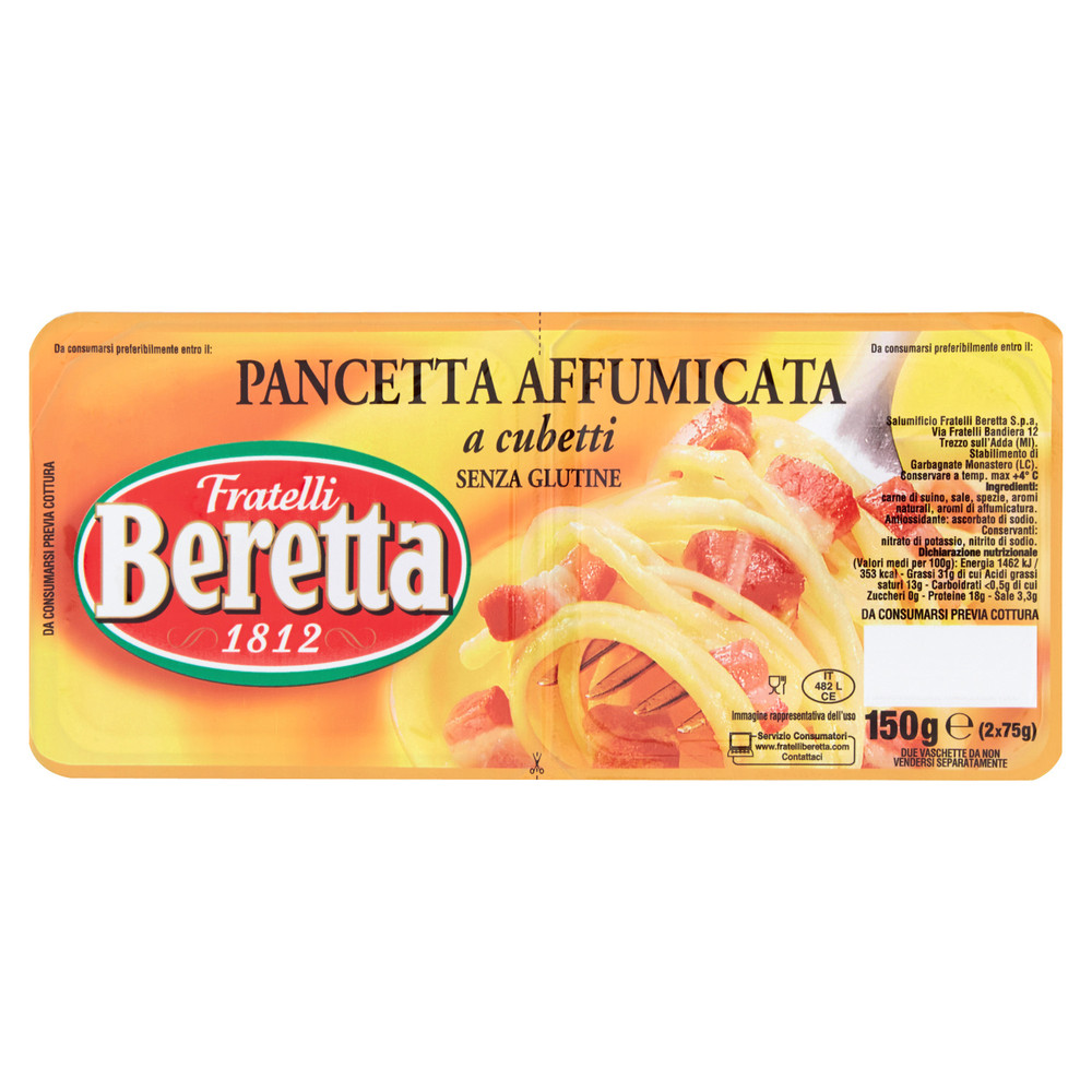 Pancetta Affumicata Cubetti Beretta