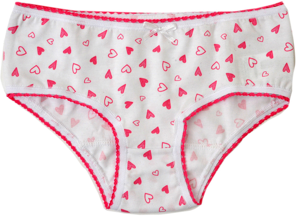 Culotte Bambina 2/3 Anni Bianco Con Cuori Delinea