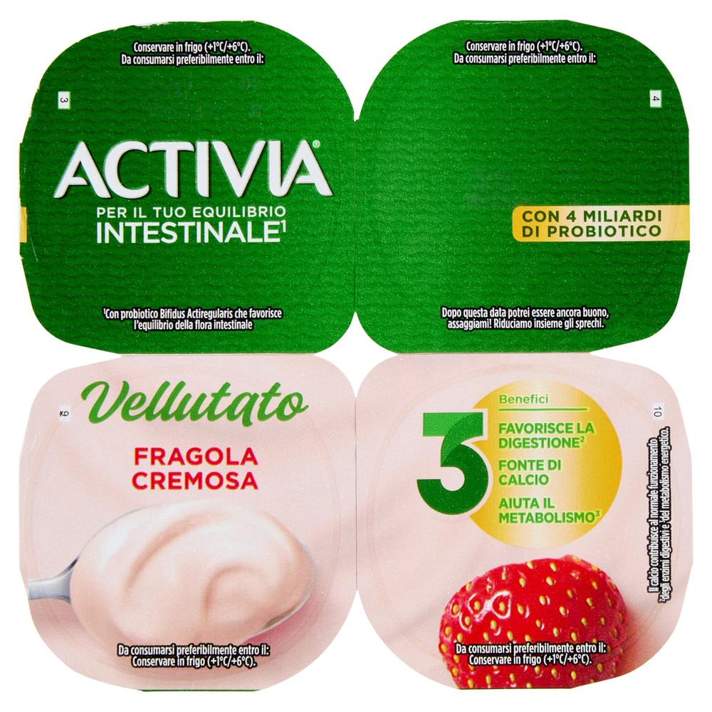 Yogurt Fragola 4x125g Activia - Foto 1