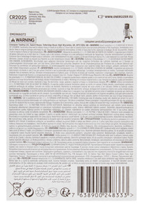 2 Pile Cr2025 Lithium Energizer - Foto 3