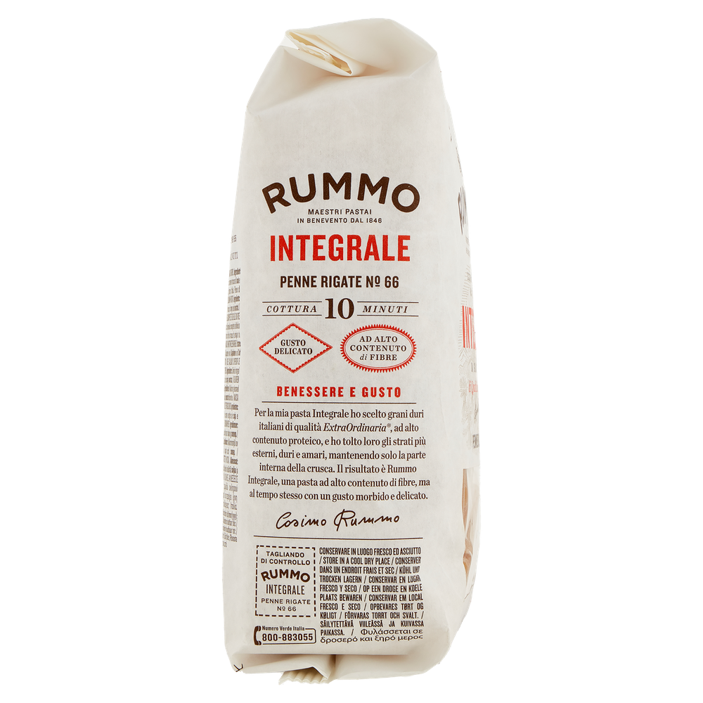 Pasta Penne Rigate Integrali N.66 Rummo - Foto 2