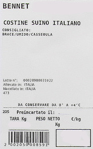 Costine Suino Italiano Filiera Valore Bennet - Foto 3