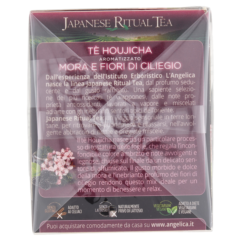 Te' Houjicha Mora E Fiori Di Ciliegio Japenese Ritual Tea L'angelica