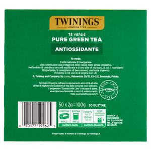Tè Verde Pure Green Antiossidante 50x2g Bustine Twinings - Foto 3