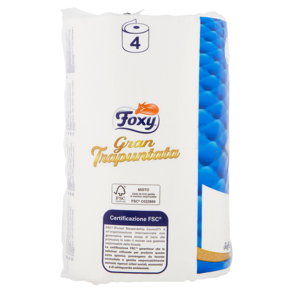 Carta Igienica Gran Trapuntata 4 Veli Foxi - Foto 2