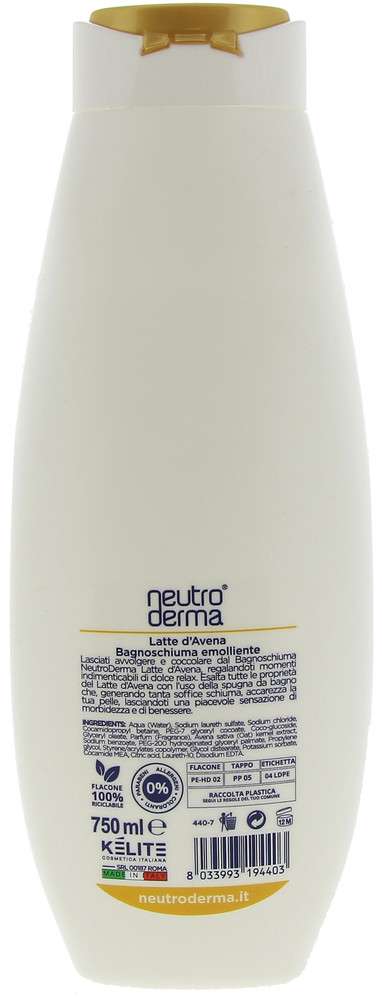 Bagnoschiuma Latte D'avena Neutroderma - Foto 2