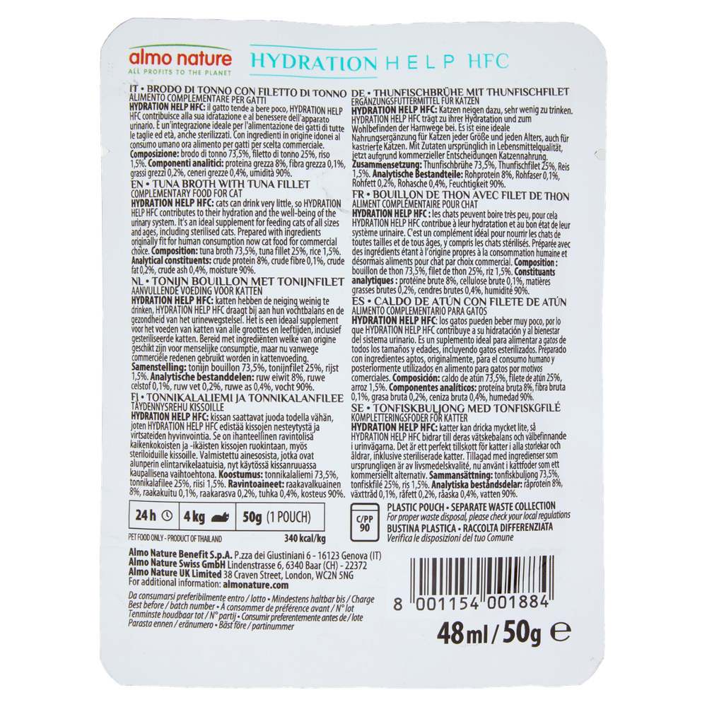Hfc Hydration Help Filetti E Brodo Di Tonno Almo Nature - Foto 3