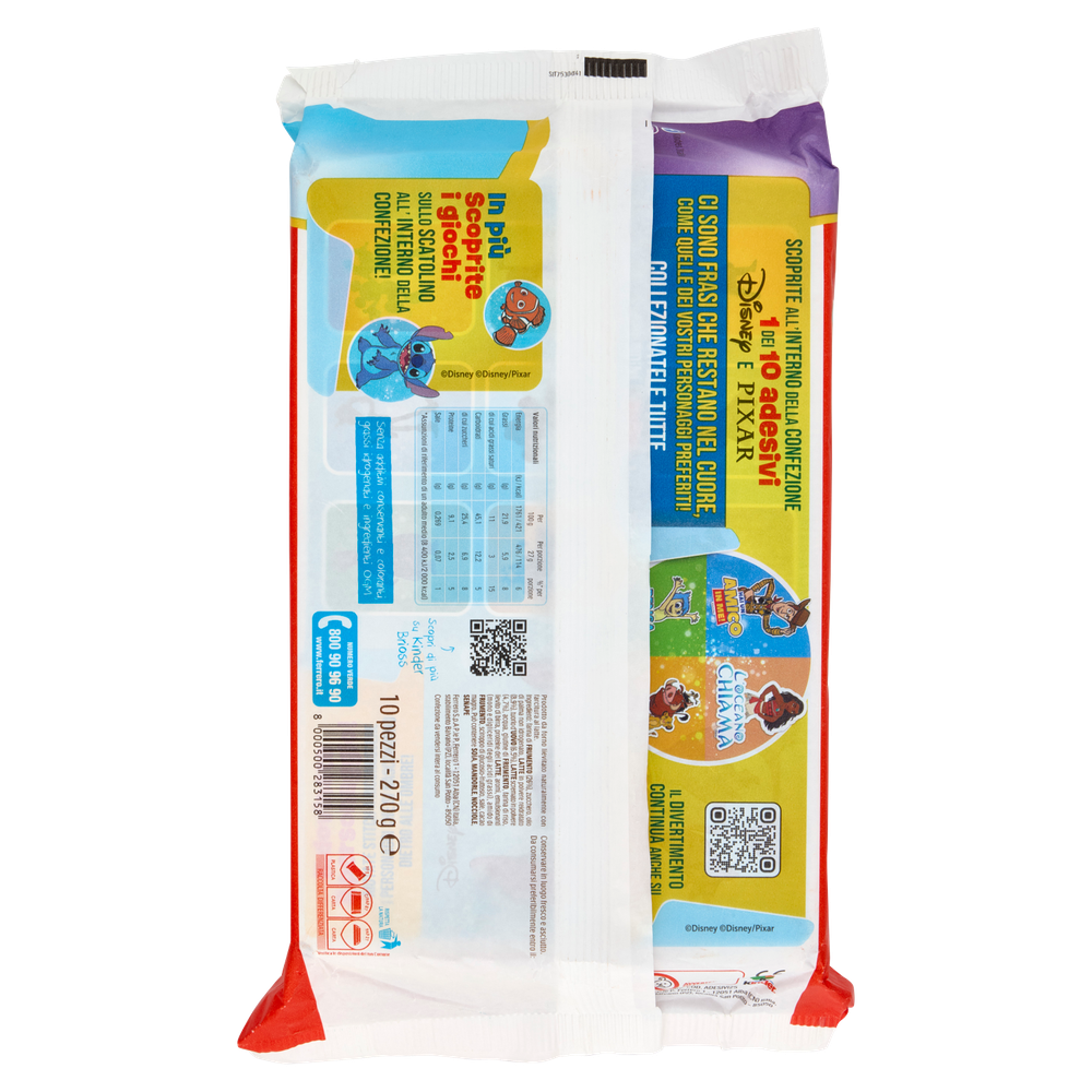 Merendine Kinder Brioss Con Farcitura Al Latte 10x27g Kinder - Foto 3