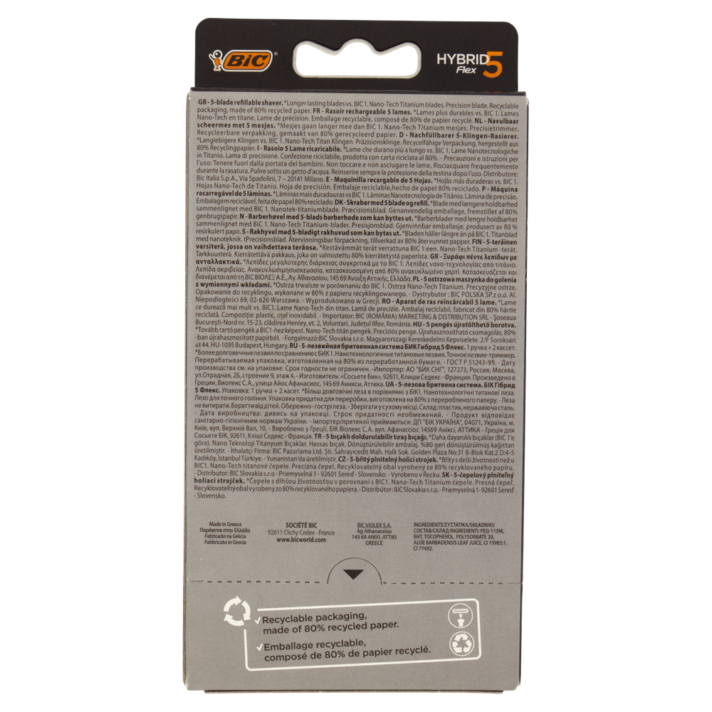 Rasoio Bic Flex 5 Hydrid - Foto 3