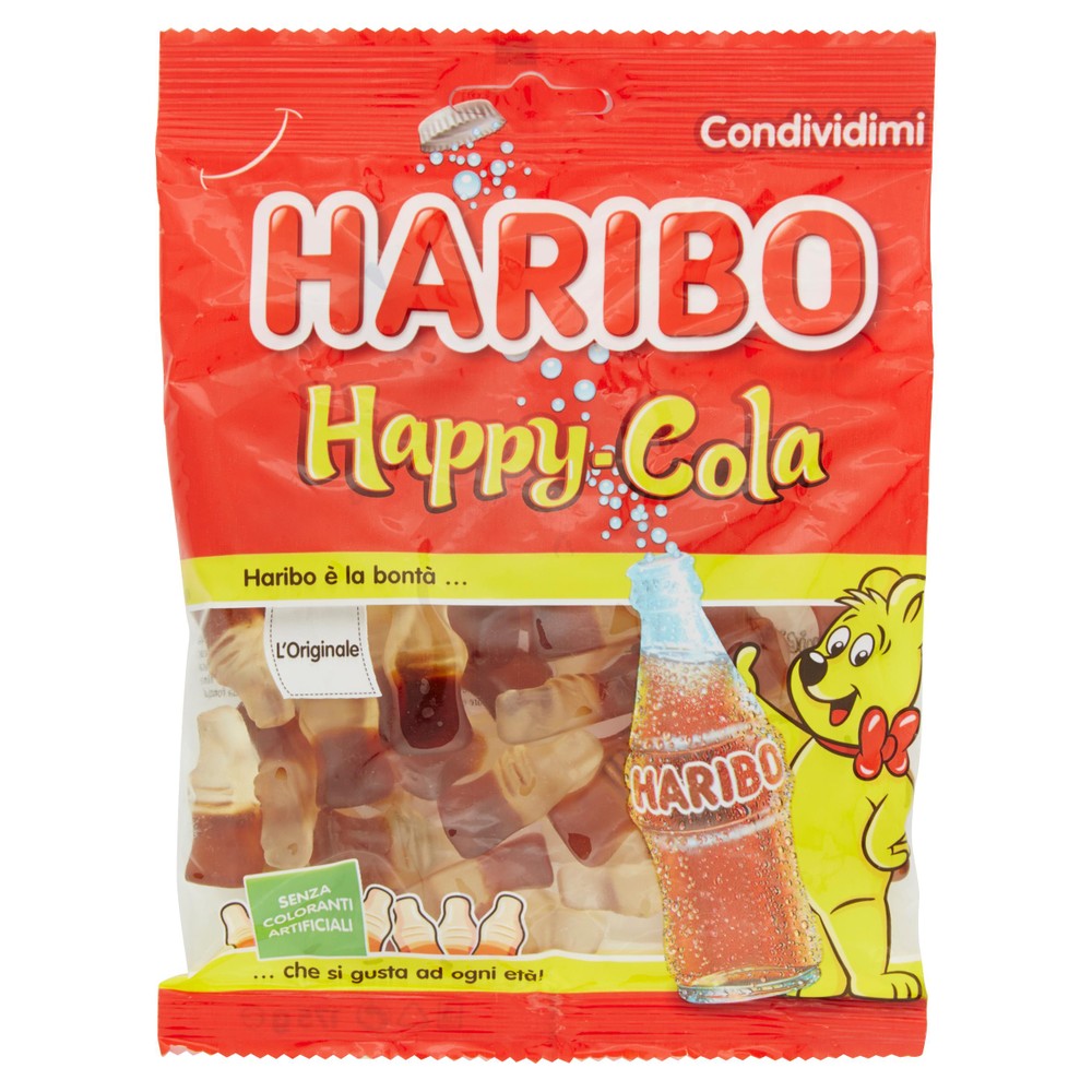 Caramelle Gommose Happy Cola Al Gusto Cola Haribo - Foto 1