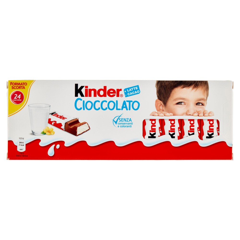 Barrette Kinder Cioccolato Al Latte 24x12,5g Kinder - Foto 1