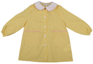Grembiule Asilo Bambina 3 Anni Vichy Giallo - Foto 1