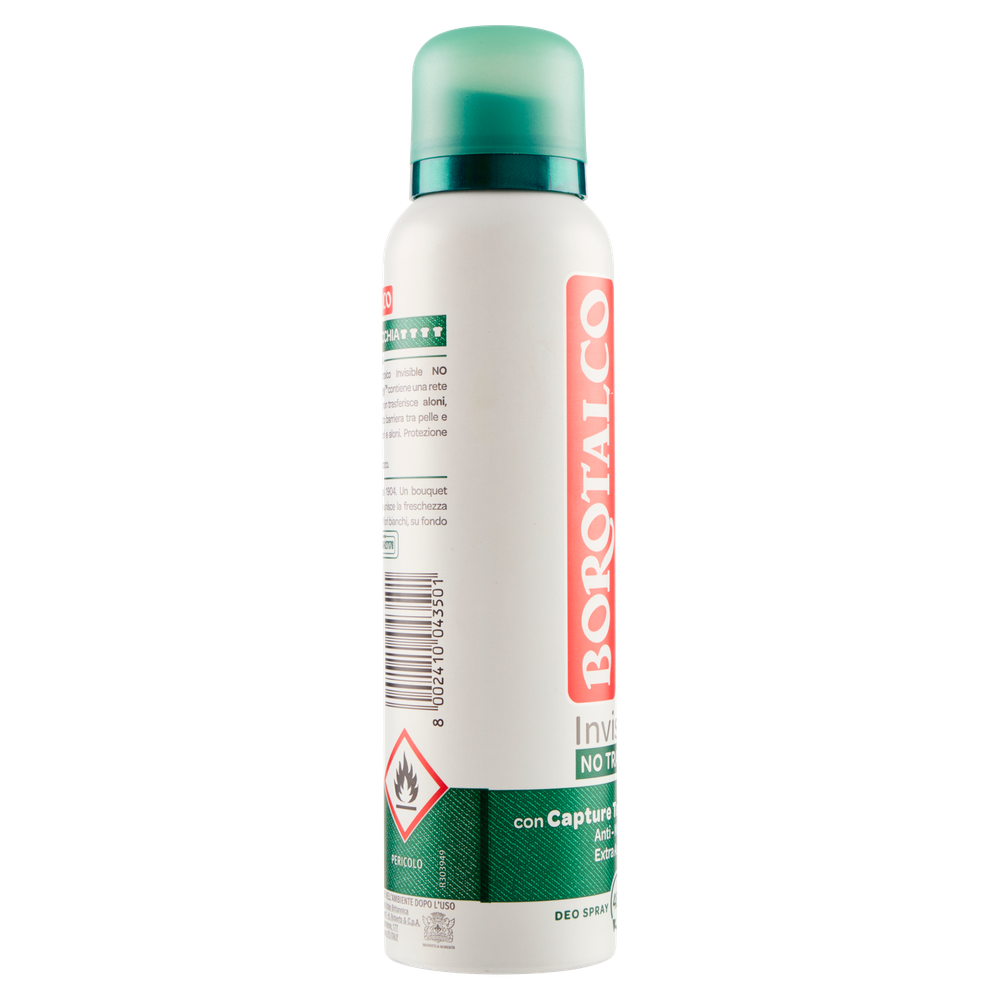 Deodorante Spray Invisible Verde Borotalco