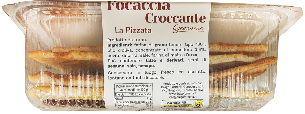 Focaccia Croccante Genovese Pizzata