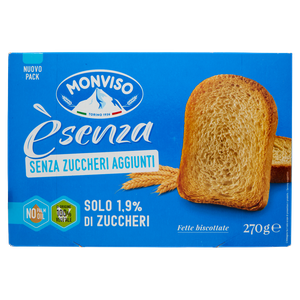 Fette Biscottate Èsenza Senza Zuccheri Aggiunti Monviso - Foto 3