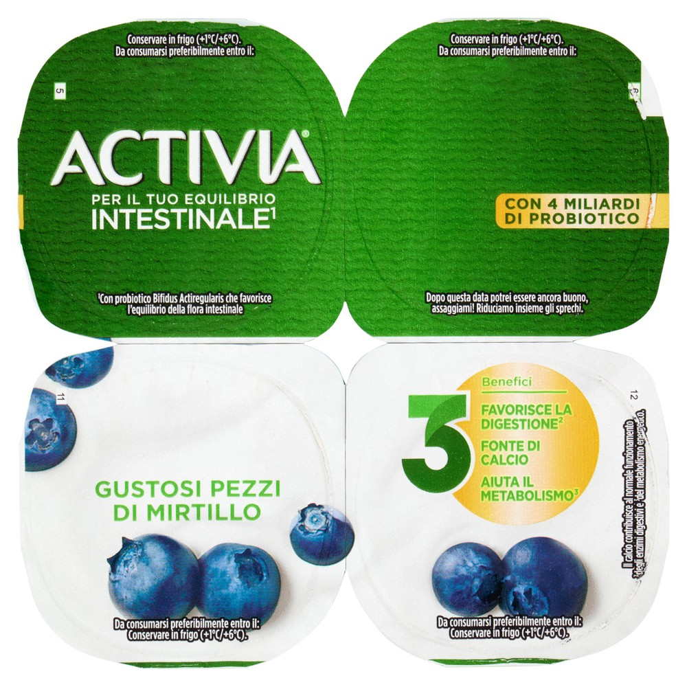 Yogurt Mirtillo 4x125g Activia - Foto 1