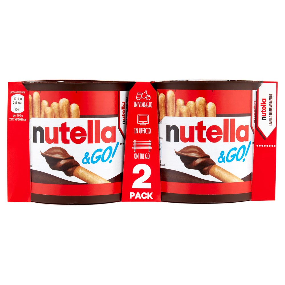 Biscotti Nutella & Go! Con Crema Al Cacao E Nocciole 2x48g Nutella - Foto 1