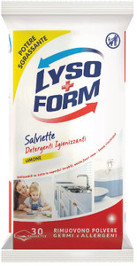 Salviette Igienizzanti Per Superifici Limone Lysoform,Conf.Da 30