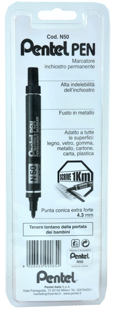 Marcatore Professionale Permanente N 50 Pentel Nero - Foto 2