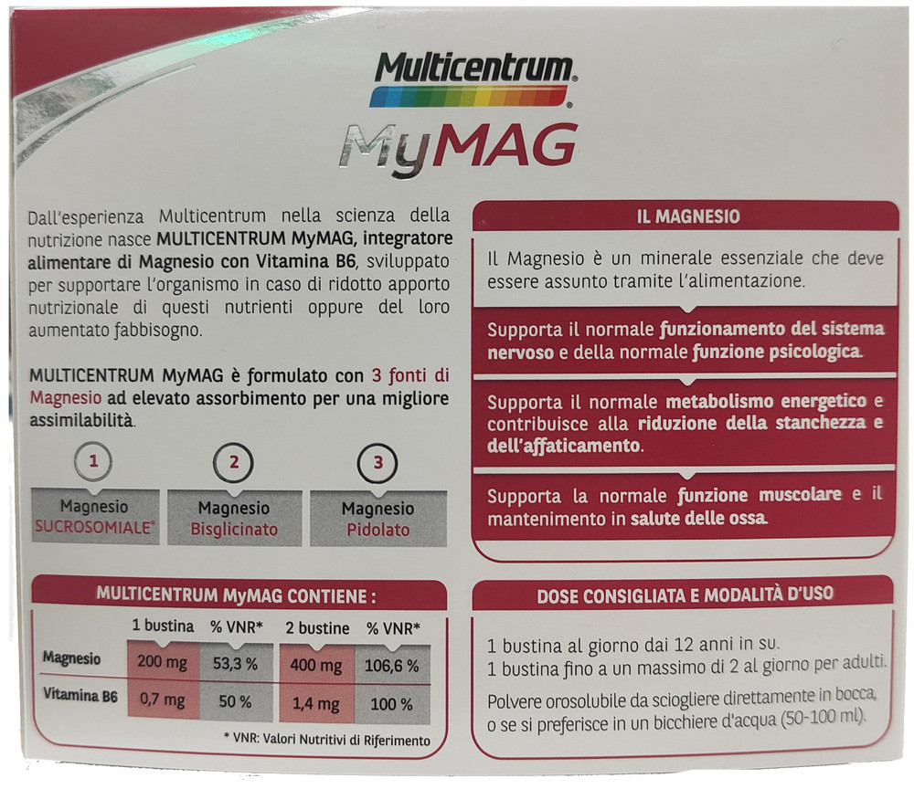 Magnesio Integratore Alimentare Vitamina B6 Multicentrum - Foto 2