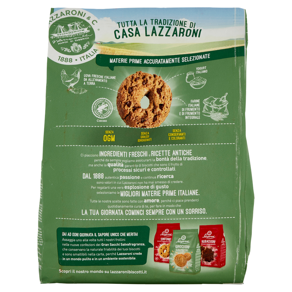 Biscotti Integrali Tutti Miei Con Yogurt 100% Italiano Lazzaroni - Foto 3
