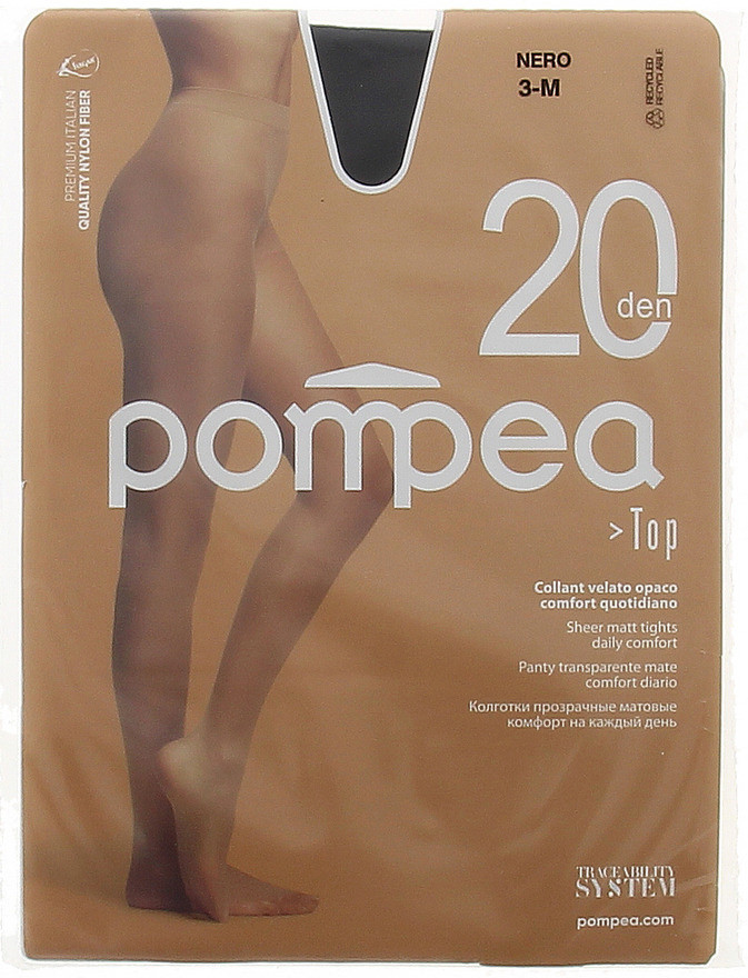 Top 20 Collant Tg 3 Nero 20 Denari Pompea - Foto 1