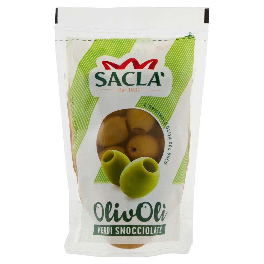 Olive Verdi Snocciolate Olivoli' In Salamoia Sacla' - Foto 1
