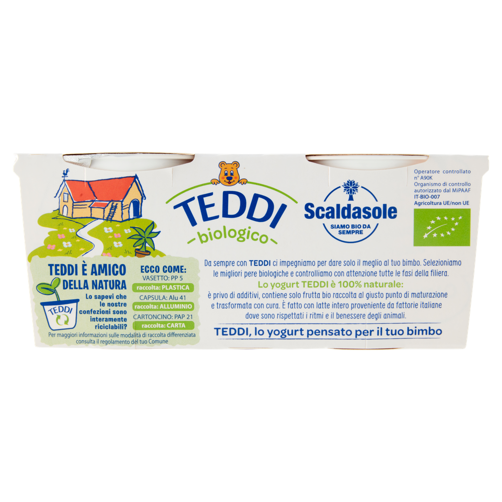 Yogurt Biologico Intero Pera Teddi Scaldasole - Foto 3