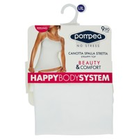 Canotta Donna Microfibra Senza Cuciture L / xl Bianco Pompea Canotta Donna Microfibra Senza Cuciture L / xl Bianco Pompea