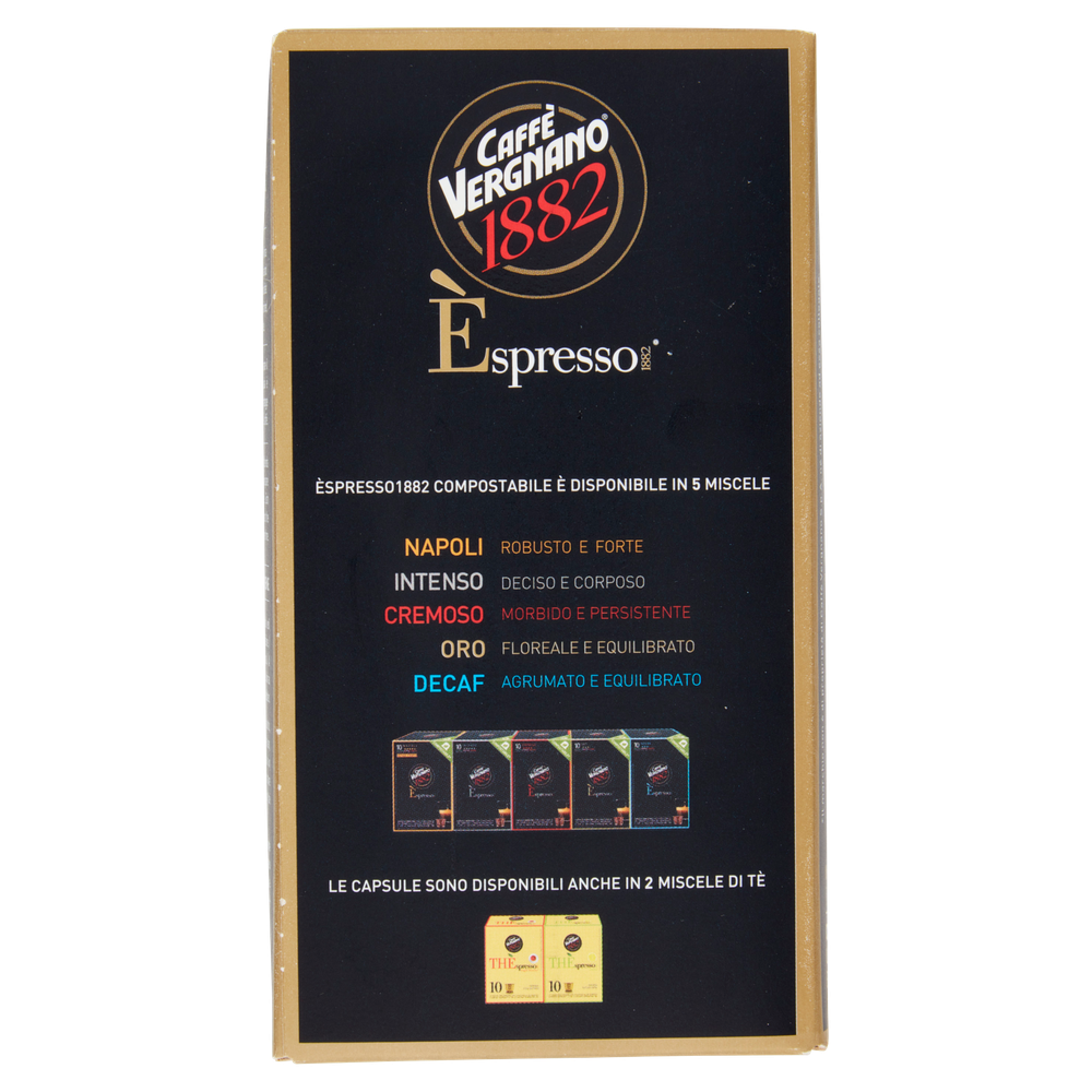 Caffè Espresso1882 Capsule Per Nespresso 10pz Caffè Vergnano 1882 - Foto 2