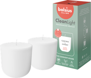 2 Refill Candel Light Cipresso Ed Ambra Bolsius - Foto 1