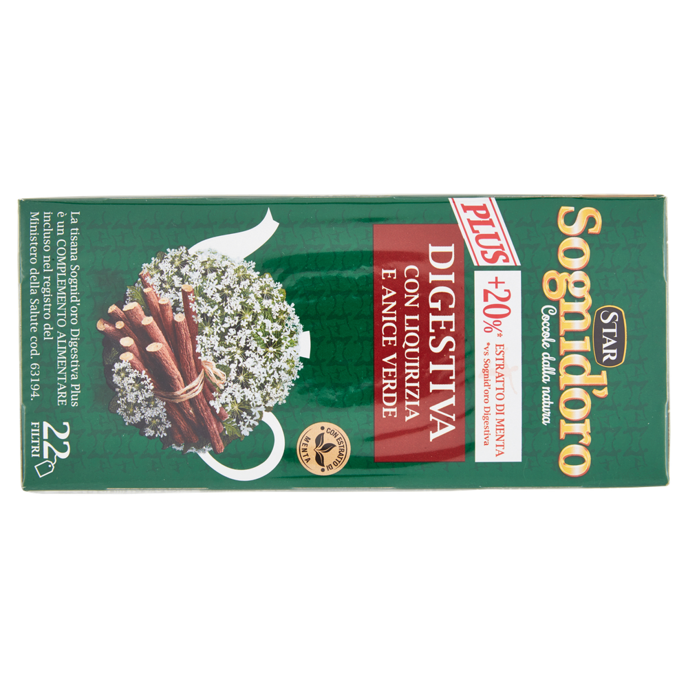 Tisana Digestiva Plus Alla Liquirizia E Anice Verde 22x2g Sogni D'oro - Foto 3