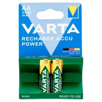 2 Pile Stilo Ricaricabili Accu Power 2600 Mah Varta 2 Pile Stilo Ricaricabili Accu Power 2600 Mah Varta