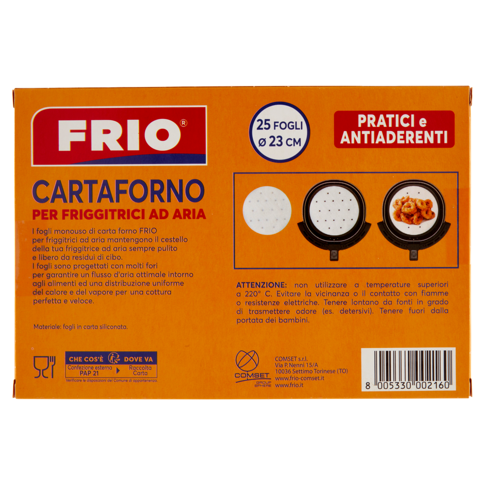 25 Fogli Tondi Cartaforno Per Friggitrici Ad Aria Frio - Foto 3