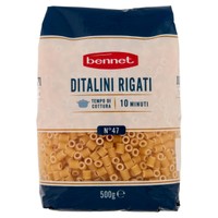 product.preview.arialabel Pasta Di Semola Di Grano Duro Ditalini Rigati N47 Bennet