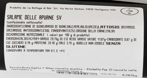 Salame Delle Apuane La Bottega Di Ado' - Foto 2