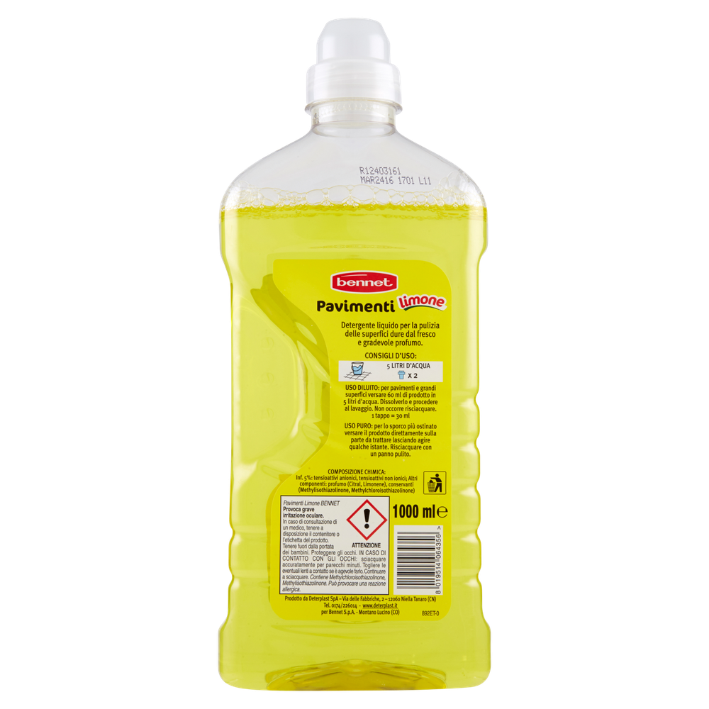 Detergente Per Pavimenti Al Limone Bennet - Foto 3