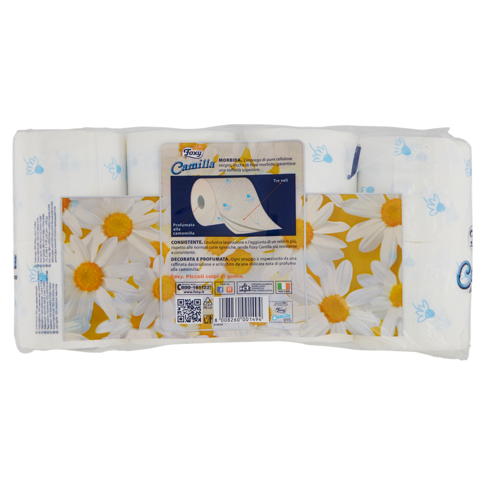 Carta Igienica Camilla 3 Veli 8 Rotoli Foxy - Foto 3