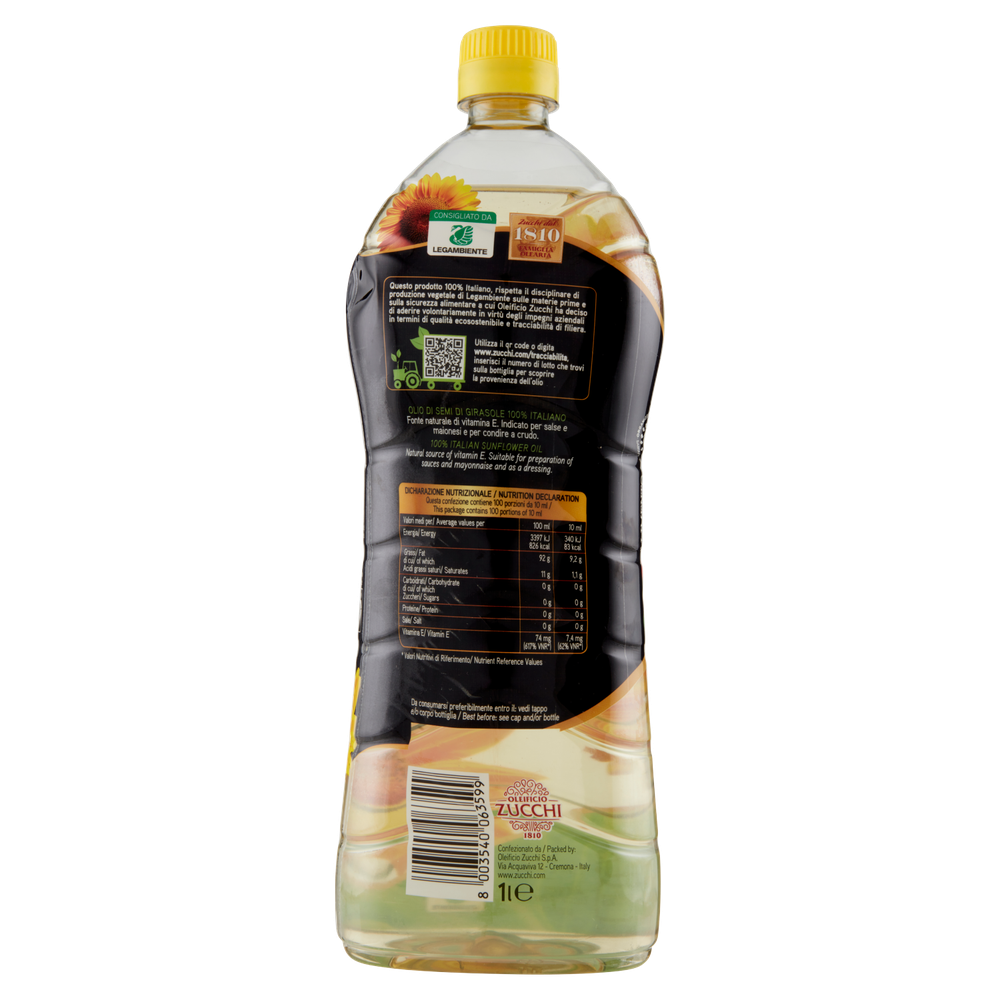 Olio Di Girasole 100% Italiano Zucchi - Foto 3