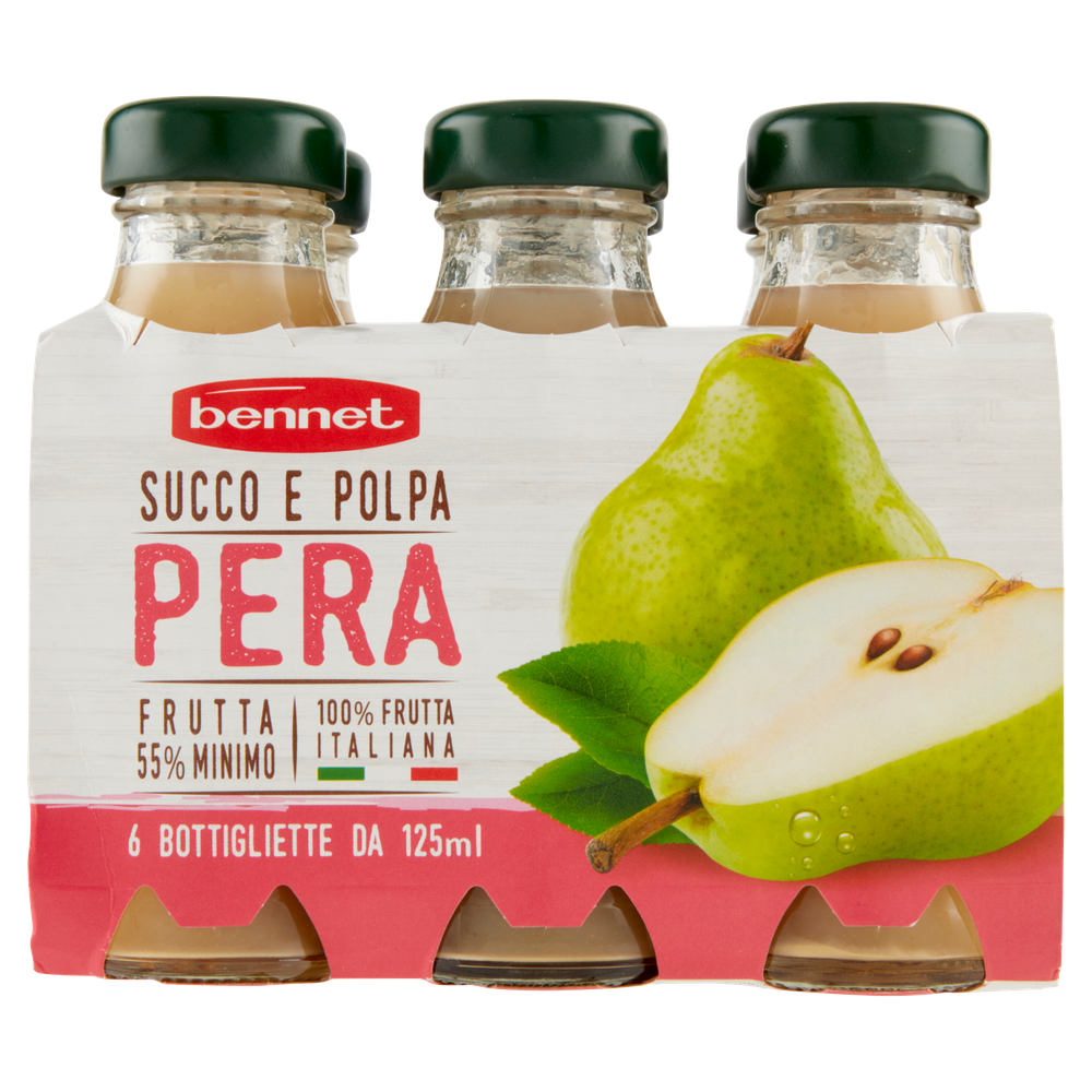 Succo E Polpa Di Pera Bennet 6 Da Ml.125 Cad. - Foto 3