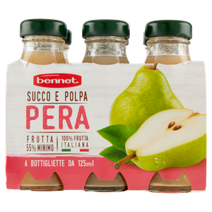 Succo E Polpa Di Pera Bennet 6 Da Ml.125 Cad. - Foto 3